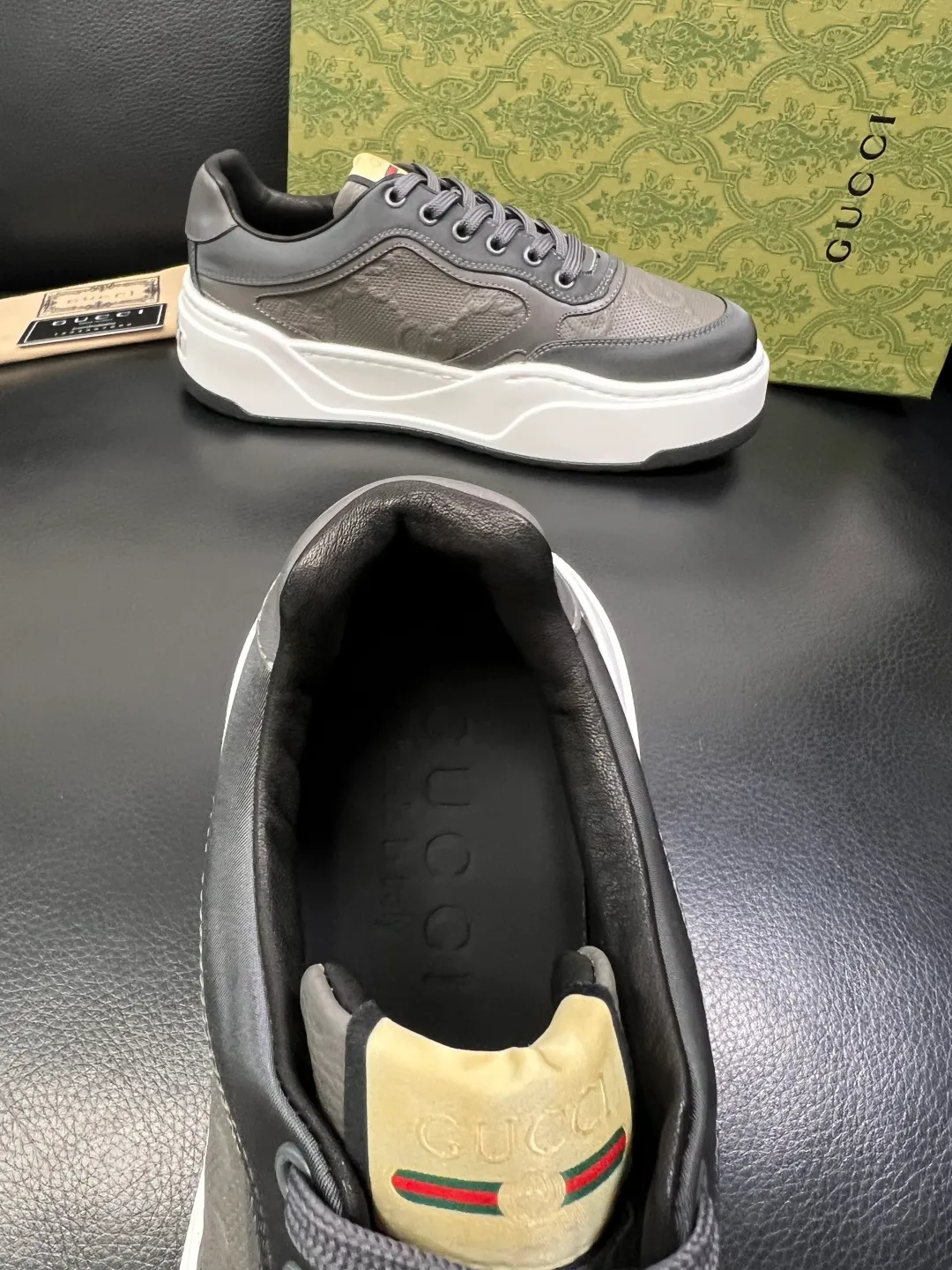 Men's shoes 💰840 Gucci high quality top crafts Gucci counter new original factory configuration, imported cowhide fabric from Italy, imported cowhide lining, breathable and comfortable, sole: original factory special supply original sole super comfortable, original factory and single goods, welcome to compare, code number 38-44 (customized 45 46)